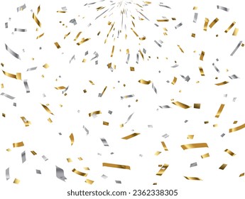 Illustration of tape and confetti