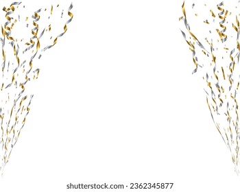 Illustration of tape and confetti