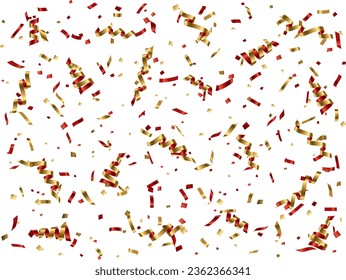 Illustration of tape and confetti