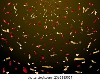 Illustration of tape and confetti