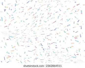 Illustration von Band und Konfetti