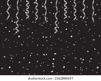 Ilustración de cinta y confeti