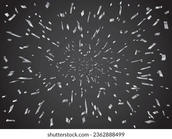Illustration of tape and confetti