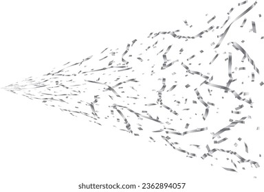 Illustration of tape and confetti