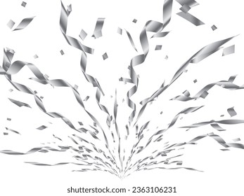 Illustration of tape and confetti