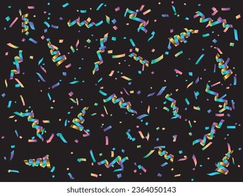 Illustration von Band und Konfetti