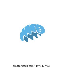 illustration tardigrade design logo vector