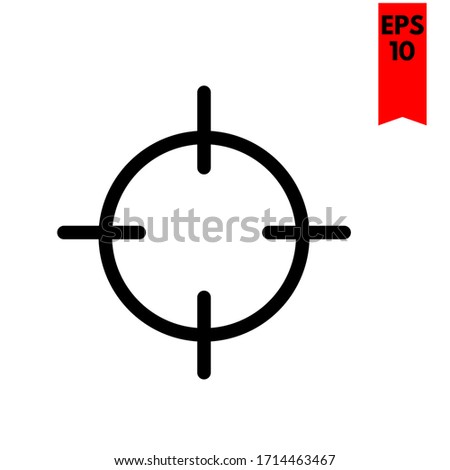 illustration of target flat icon