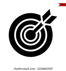 illustration of target glyph icon