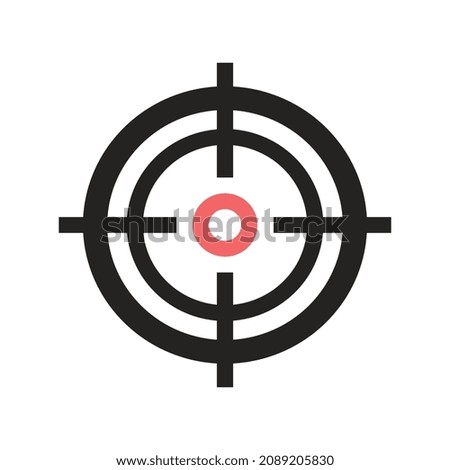 illustration of the target icon to be addressed, vector. very suitable for use in business, websites, applications, logos, apps and more