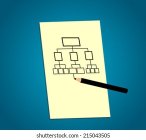 An illustration of target setting, vector image