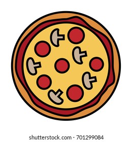 illustration of tasty pizza