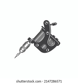 Illustration Tattoo Machine Icon Tattoo Studio Stock Vector (Royalty ...