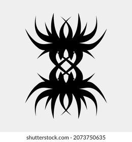 illustration of tattoo vector images like sharp and very cool plants for individuals