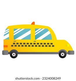 illustration of taxi, transportation, vehicle