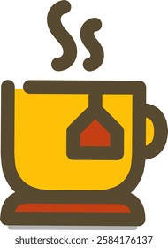 an illustration of a tea cup