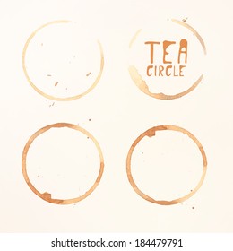 Illustration von Teeflecken.