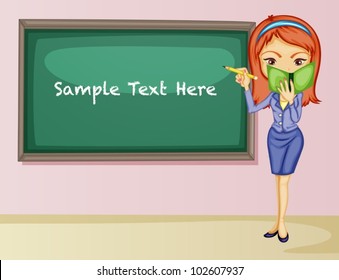 Ilustración de la presentación del profesor a la clase