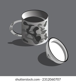 
una ilustración de una taza de té que se puede utilizar para decorar una habitación en la que se vende té