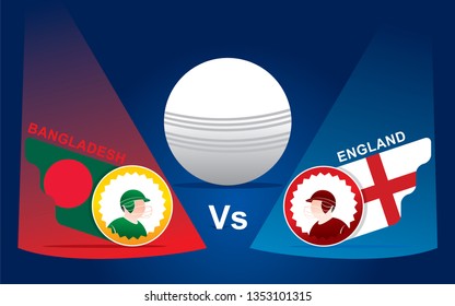 illustration of team playing cricket sports poster design Vector