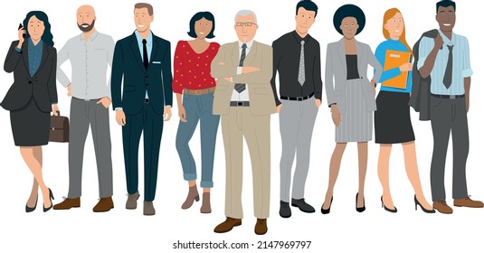 Illustration Team Work Characters Different Races Stock Vector (Royalty ...