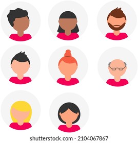 illustration of a team at work. Vector illustrations