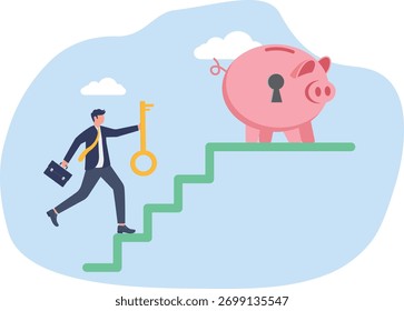 ilustração do trabalho em equipe na busca de soluções para aumentar os ativos de investimento