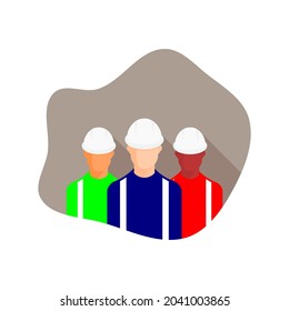 avatar de vector de técnico de ilustración, carácter, humano, trabajo, editable..