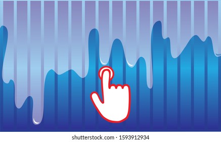 illustration of technological disruption, for web settings, presentations and more
