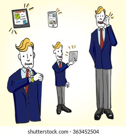 It is an illustration of the technology business.
