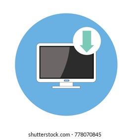 illustration and Technology  - download vector illustration isolated on green background