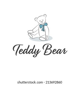Illustration of Teddy Bear with bow