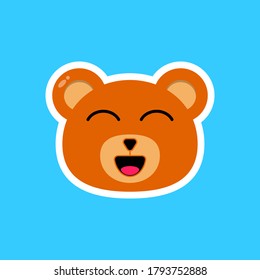 Illustration of teddy bear cartoon. suitable for children t-shirt design or any children product.