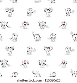 illustration of teeth on a white background