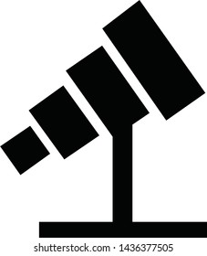 illustration of telescope flat design