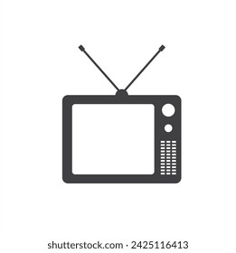 illustration of television, vector art.