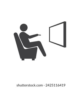 illustration of television, vector art.