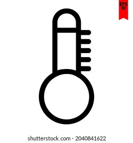 illustration of temperature design icon