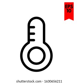 illustration of temperature flat icon