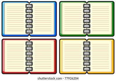 illustration of template book