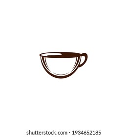 ILLUSTRATION TEMPLATE CUP COFFEE SIMPLE LOGO ICON DESIGN VECTOR