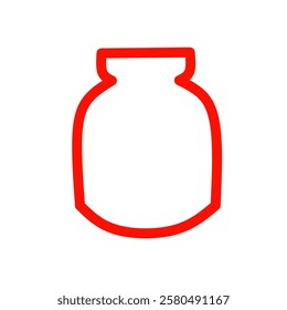 illustration template line drawing of bottles, jam bottles, packaging bottles.
