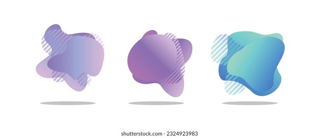 illustration template liquid gadient element