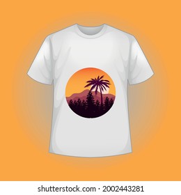 Illustration template T-shirt design new stylish