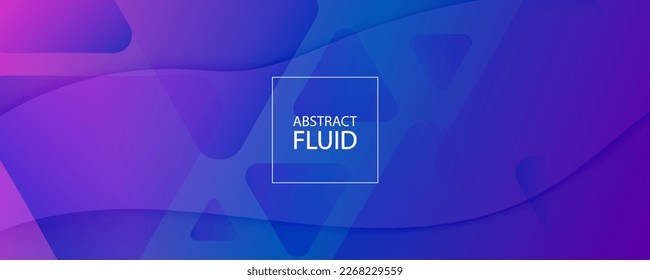 Illustration Template with Wave Shapes. Abstract Fluid Lines. Vivid Dynamic