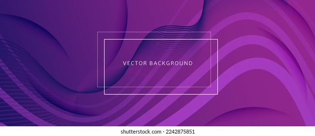 Illustration Template with Wave Shapes. Creative Texture. Graphic Flow