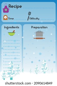 Illustration of a Template for Writing Recipes