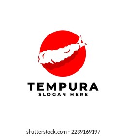 illustration of a tempura or fried shrimp. japanese food. asian cuisine. japanese food logo template