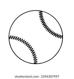 Illustration of tennis ball outline