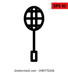 Illustration of tennis racket icon